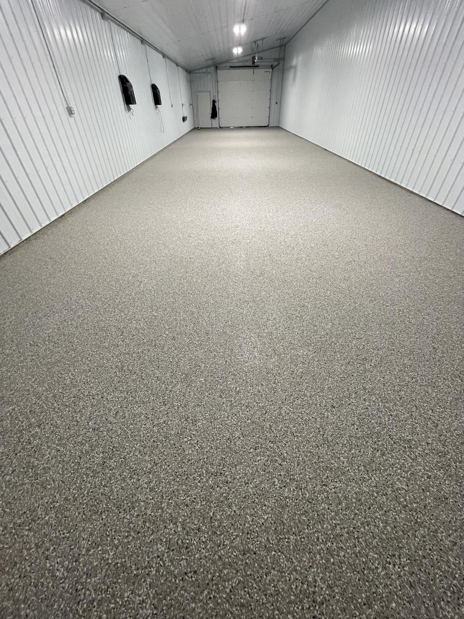 Residential Garage Flake Epoxy